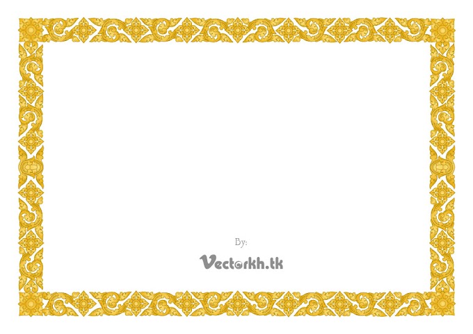 Frame Border khmer Ornament vector