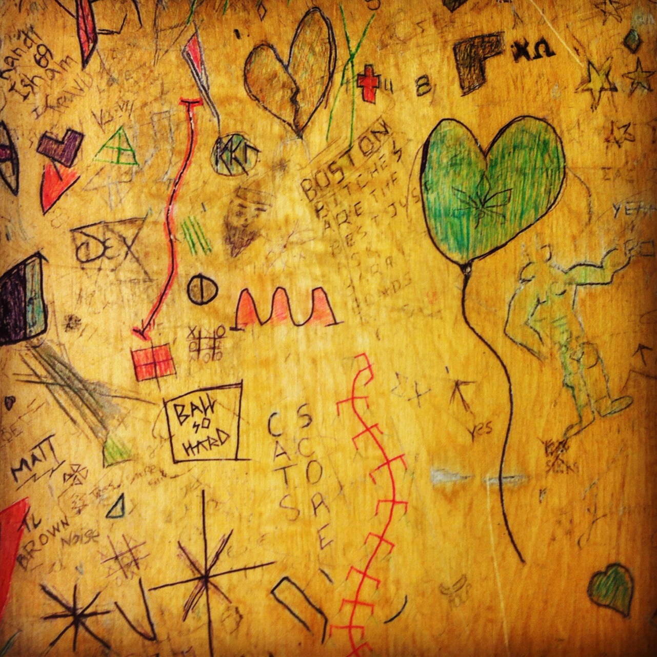 School Desk Graffiti