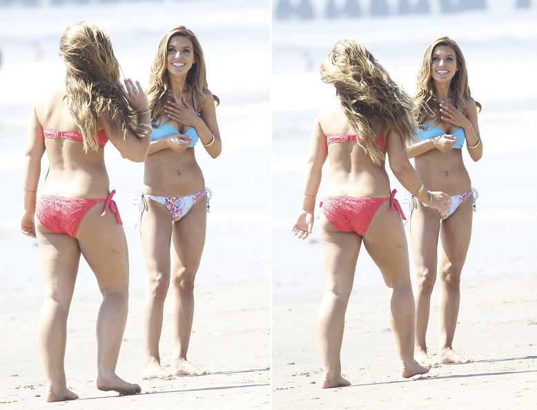 Audrina Patridge Bikini Photoshoot on Santa Monica Beach