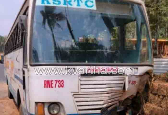 Kannur: Passengers Injured in KSRTC Bus Accident, Kannur, News, KSRTC, Accident, Injured, Passengers, Kerala
