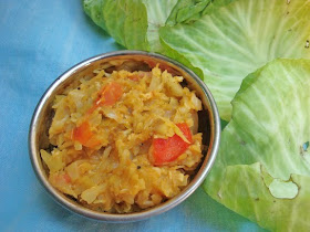 cabbage kootu cabbaga kootu,gose kootu