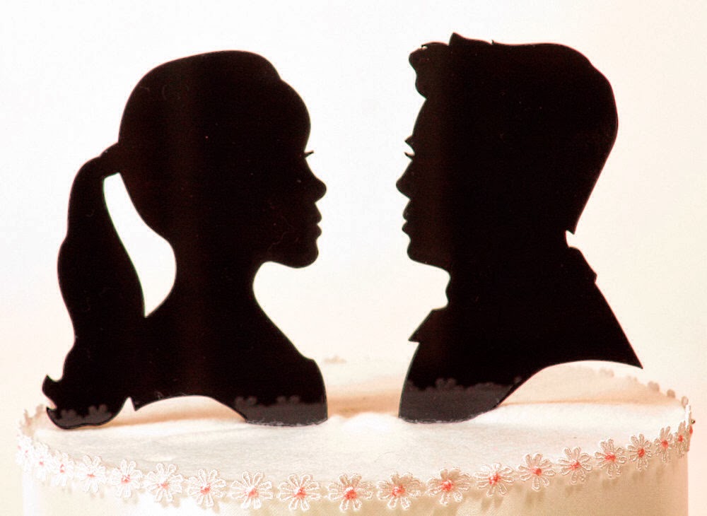 PaperPortraits com NEW Custom Wedding  Cake  Topper  