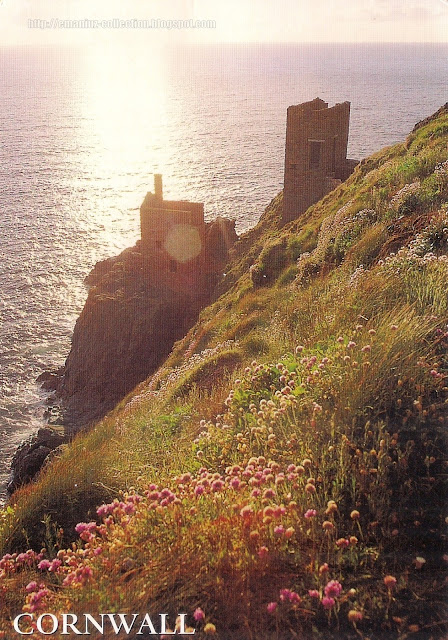 Postcard from United Kingdom | Cliff View of Cornwall, England