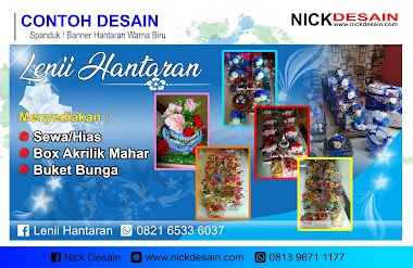 Contoh Desain banner Spanduk Hantaran Biru