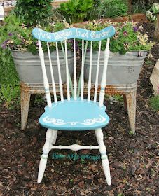 painted chair, furniture, painted furniture, garden, summer decor, spring, diy, 
