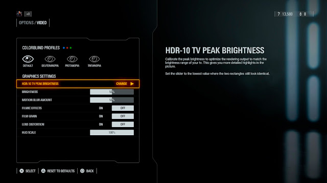 Star Wars Battlefront II Video Settings