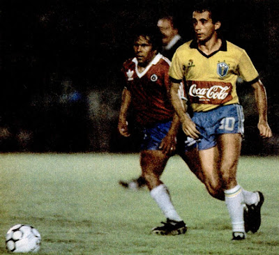 Brasil y Chile en partido amistoso, 9 de diciembre de 1987