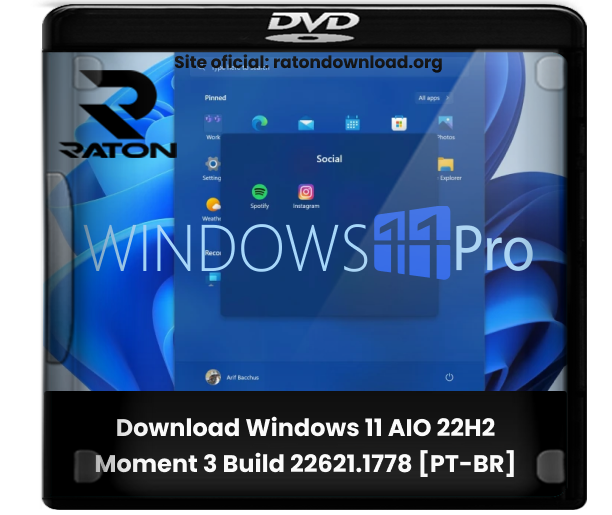 Raton Download - Desde 2007: Download Windows 11 x64 22H2 Pro 3 em