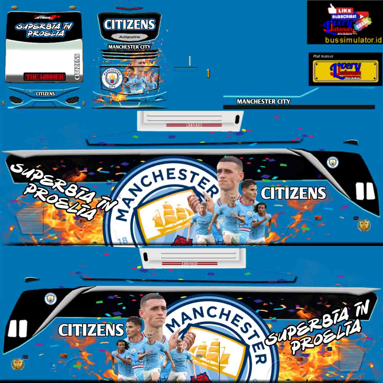 download livery bus manchester city shd