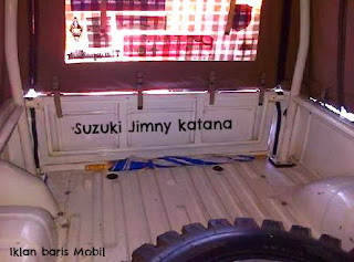 Suzuki Jimny katana, Iklan baris Mobil