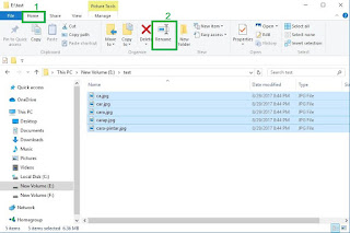 Cara Mengganti banyak nama file di Windows 10
