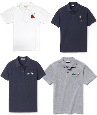Peanuts x Lacoste 2015 Polo Collection - Snoopy, Charlie Brown, Lucy & Linus