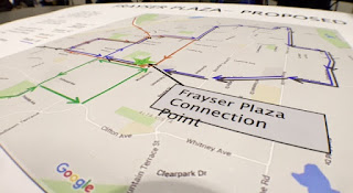 Map showing Frayser Plaza Connection