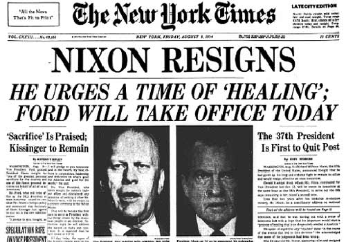 Nixon Resigns