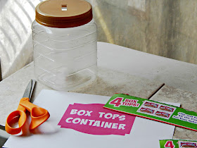 How to create a Box Tops Holder for the New School Year #Boxtops4school #ad 