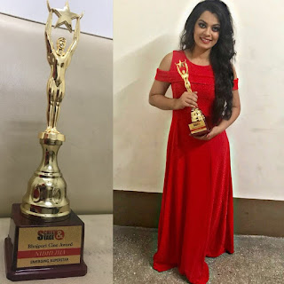 Nidhi Jha is Won Emerging Superstar Awards in Kolkata.