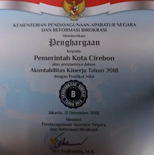 SAKIP Pemerintah Kota Cirebon Meningkat