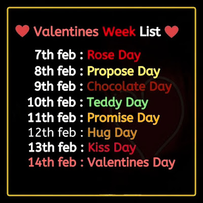 Valentine Week Days