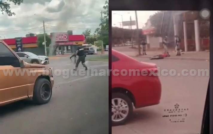 Video: Se escuchaba como la llorona, Halcón del Cartel de Sinaloa no se quiso detener, Militares le dan un balacito y se pone a gritar y chillar de dolor