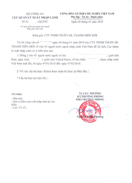 Dịch vụ xin visa Việt Nam tại cửa khẩu Mộc Bài 3