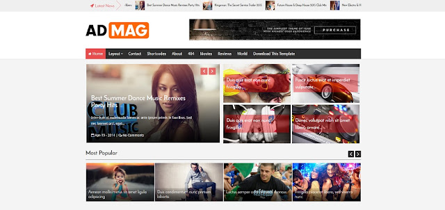 ad mag blogger template magazine