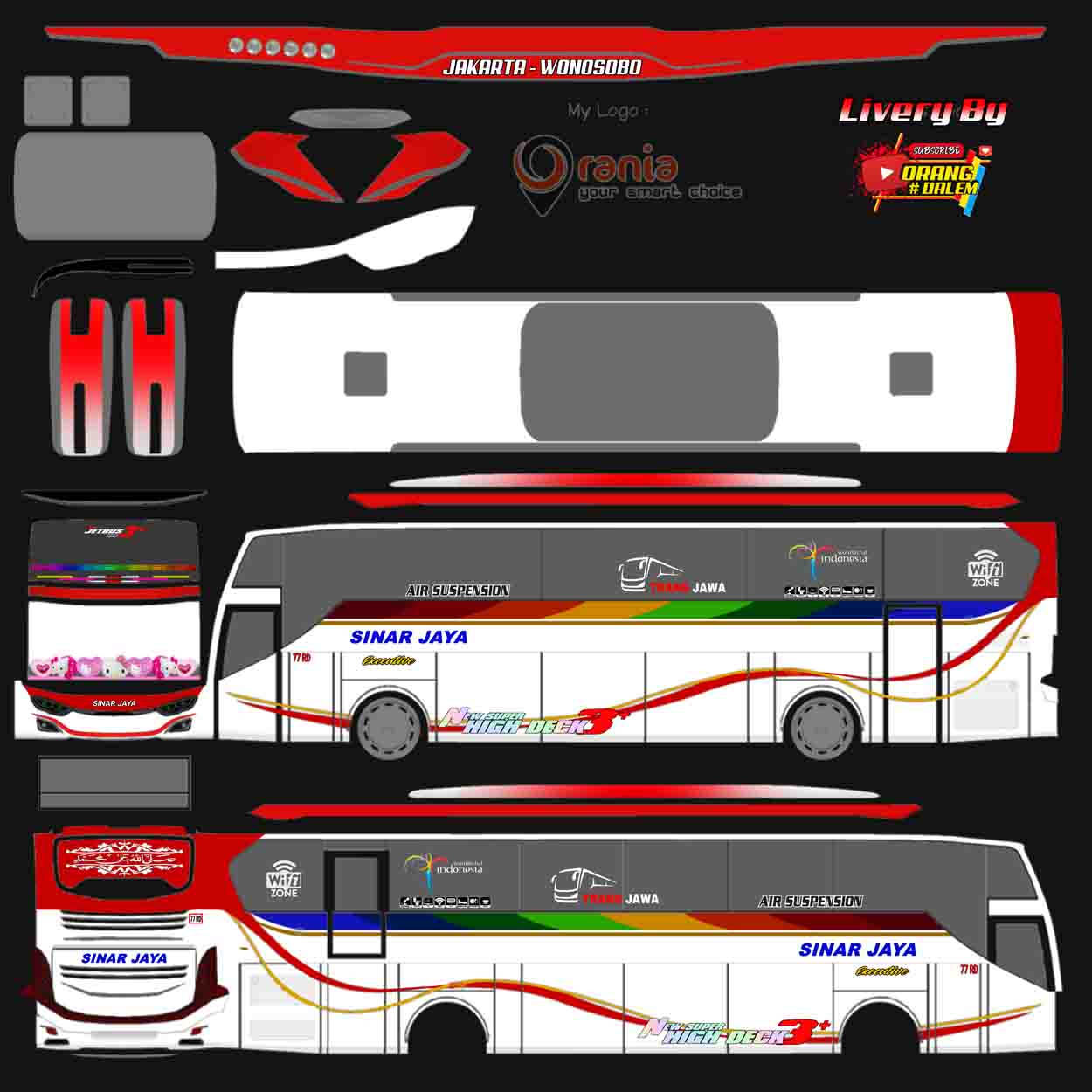 livery bussid sinar jaya jernih