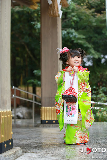 名古屋市の針名神社で七五三出張撮影