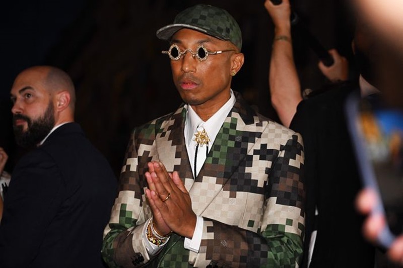 Pharrell Teases Louis Vuitton Football-Inspired Jersey at Paris