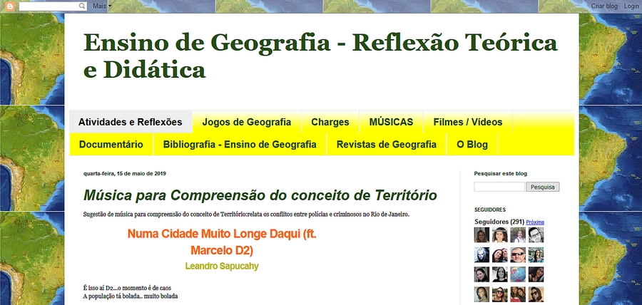 Blog: Ensino de Geografia