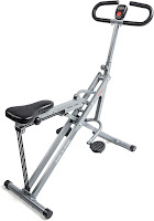 Sunny Health & Fitness Squat Assist Row-N-Ride Trainer 077 for glutes workout, with 3 resistance adjustment levels, also works quads, hamstrings, chest, abs, shoulders, back muscles