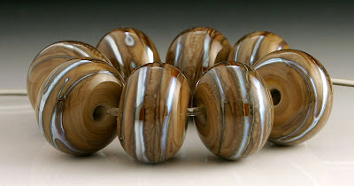 Effetre Dark Fossil Organic Beads