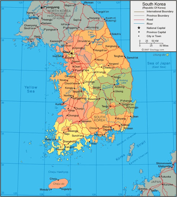 north korea map at night. north korea at night compared