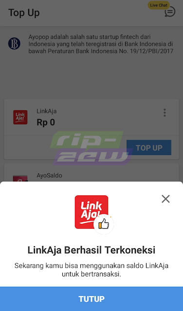 LinkAja Berhasil Diintegrasi AyoPop