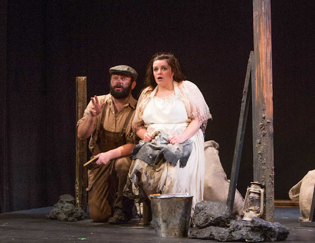 Ella Marchment's production of Rossini's L'inganno felice at Wexford Opera Festival in 2019 with Peter Brooks and Rebecca Hardwick