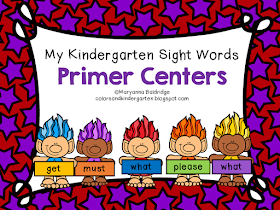 https://www.teacherspayteachers.com/Product/My-Kindergarten-Sight-Words-Primer-Centers-2928132