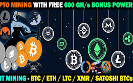 Start Crypto Mining with Free 600 GH/s Bonus Power