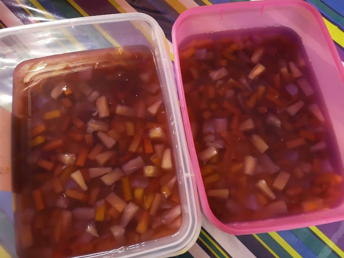 Puding Triffle Kek Pisang Menu Jamuan Hari Raya Sekolah Anak