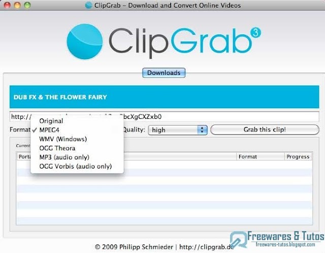 ClipGrab : un logiciel gratuit pour télécharger les vidéos en ligne