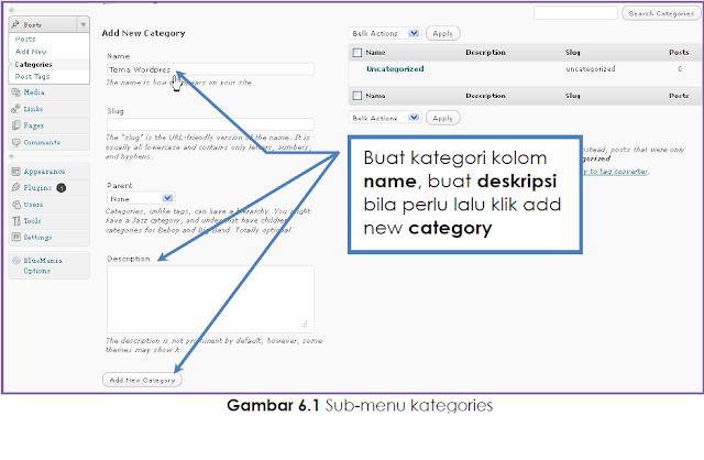 Mengisi Konten Blog