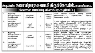 Swamimalai Temple Recruitment 2022 06 Junior Assistant Posts