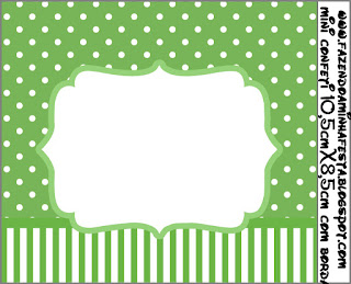 Green and Polka Dots: Free Printable Candy Bar Labels.