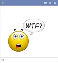 WTF smiley for facebook