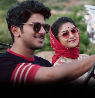 Keerthy Suresh in Saree with Cute Smile with Dulqer Salmaan in Mahanati 1