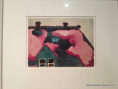 "Roof with Snow" watercolor by Georgia O'Keeffe at Amarillo Museum of Art in Amarillo, Texas