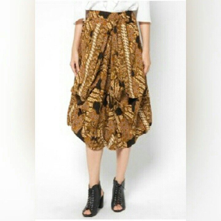 Aneka model  celana  kulot  motif batik  terbaru  untuk remaja 