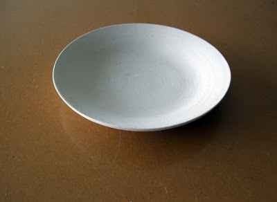 Image of small bisque ware plate