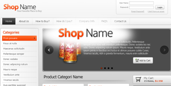 Shop Name - Retail PSD Templates