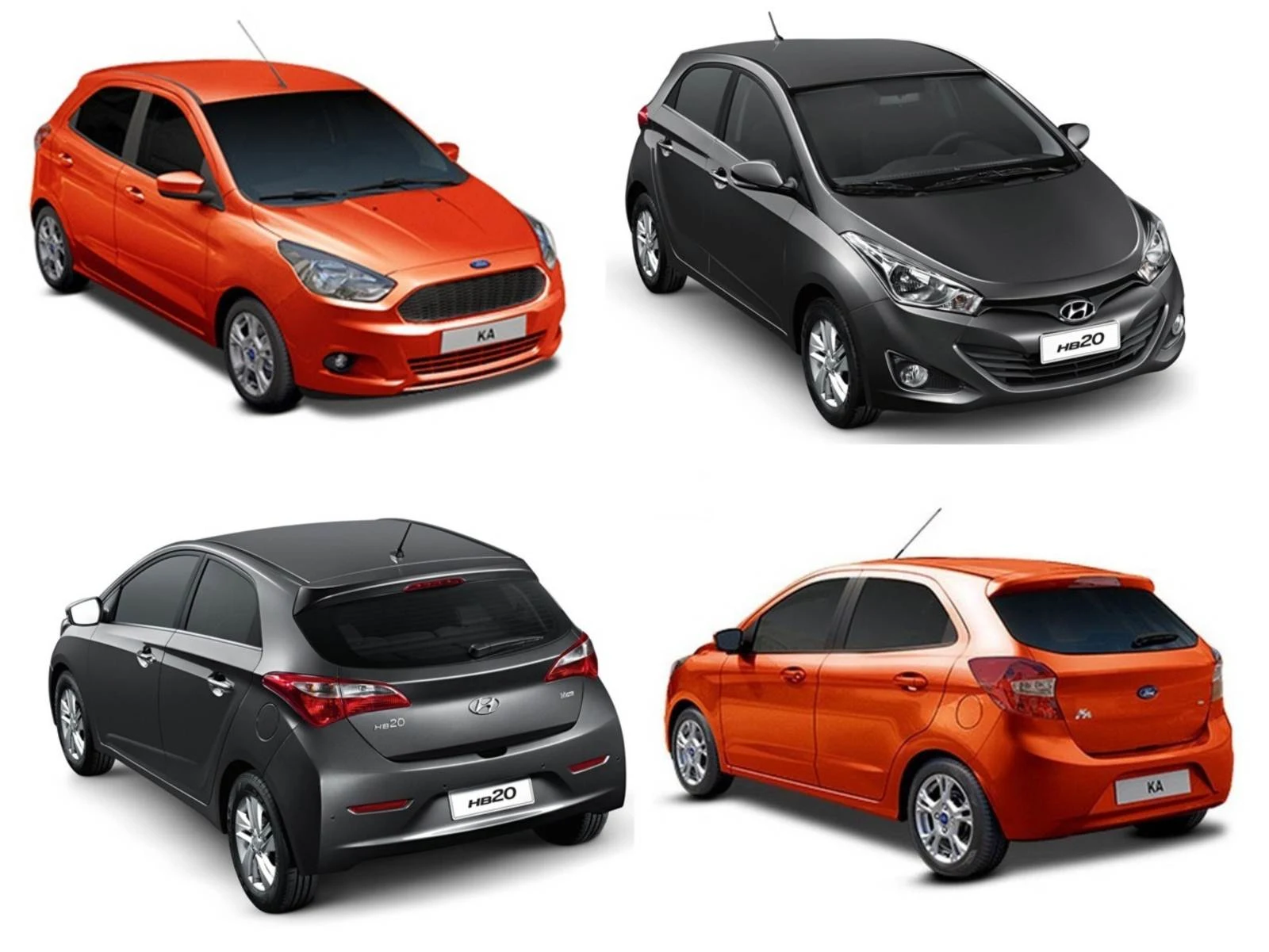 Novo Ford KA x Hyundai Hb20 - comparativo