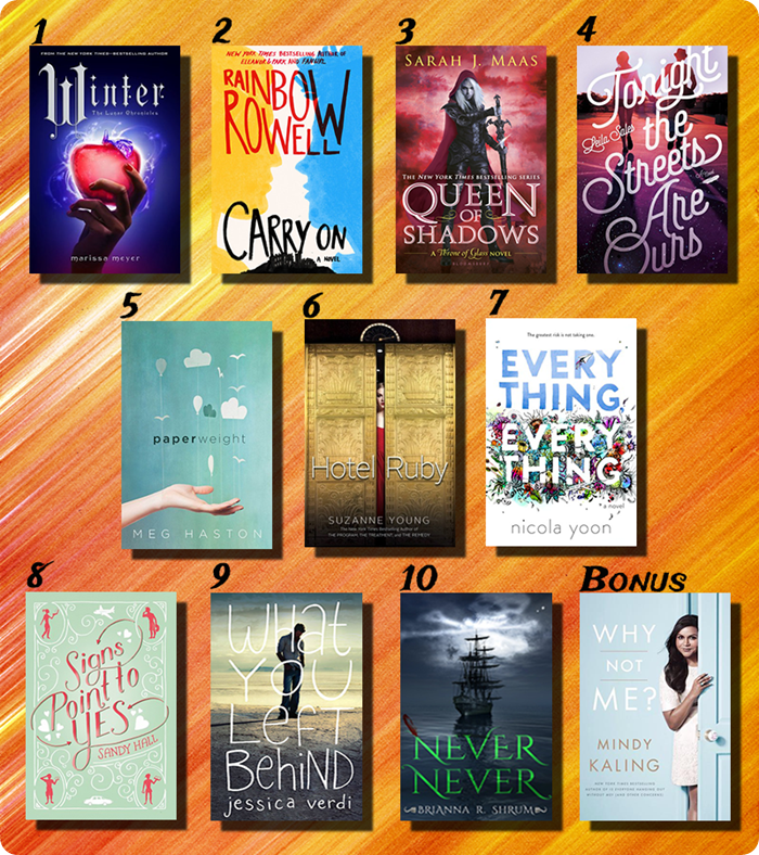 Top 10 new releases second half 2015