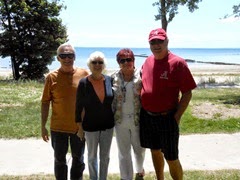 1407253 July 24 Bill Ann Barb Terry In Front Of Lake Erie